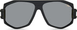 Cazal Legends 163/301 Sonnenbrille, Frontansicht Schwarz Matt (011)