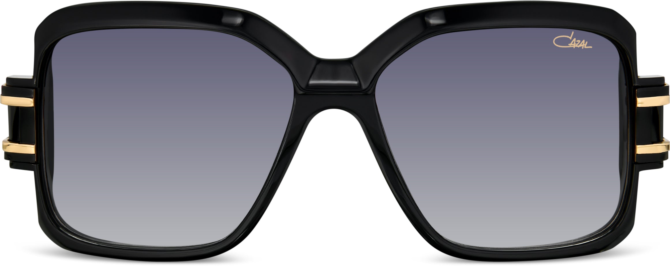 Cazal Legends 623/3 Sonnenbrille, Frontansicht Schwarz-Gold (001)