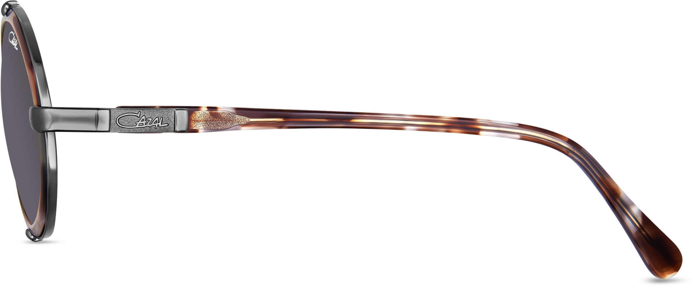 Cazal Legends 644 Sonnenbrille Havanna-Gunmetal, Seitenansicht