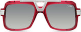 Cazal Legends 664 Sonnenbrille, Frontansicht Rot-Silber (004)