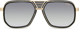Cazal Legends 666 Sonnenbrille, Frontansicht Schwarz-Gold (001)