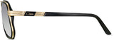Cazal Legends 666 Sonnenbrille, Seitenansicht Schwarz-Gold (001)