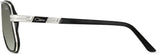 Cazal Legends 666 Sonnenbrille, Seitenansicht Schwarz-Silber (002)
