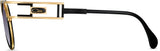 Cazal Legends 668 Sonnenbrille, Seitenansicht Schwarz-Gold (001)
