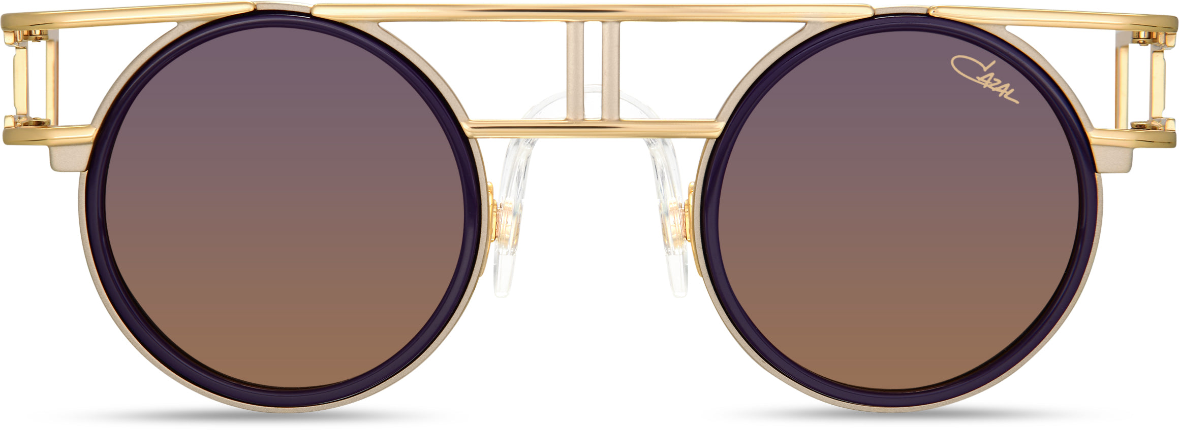 Cazal Legends 668 Sonnenbrille, Frontansicht Gold-Violett (003)