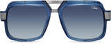 Cazal Legends 669 Sonnenbrille, Frontansicht Nachtblau-Gunmetal (002)