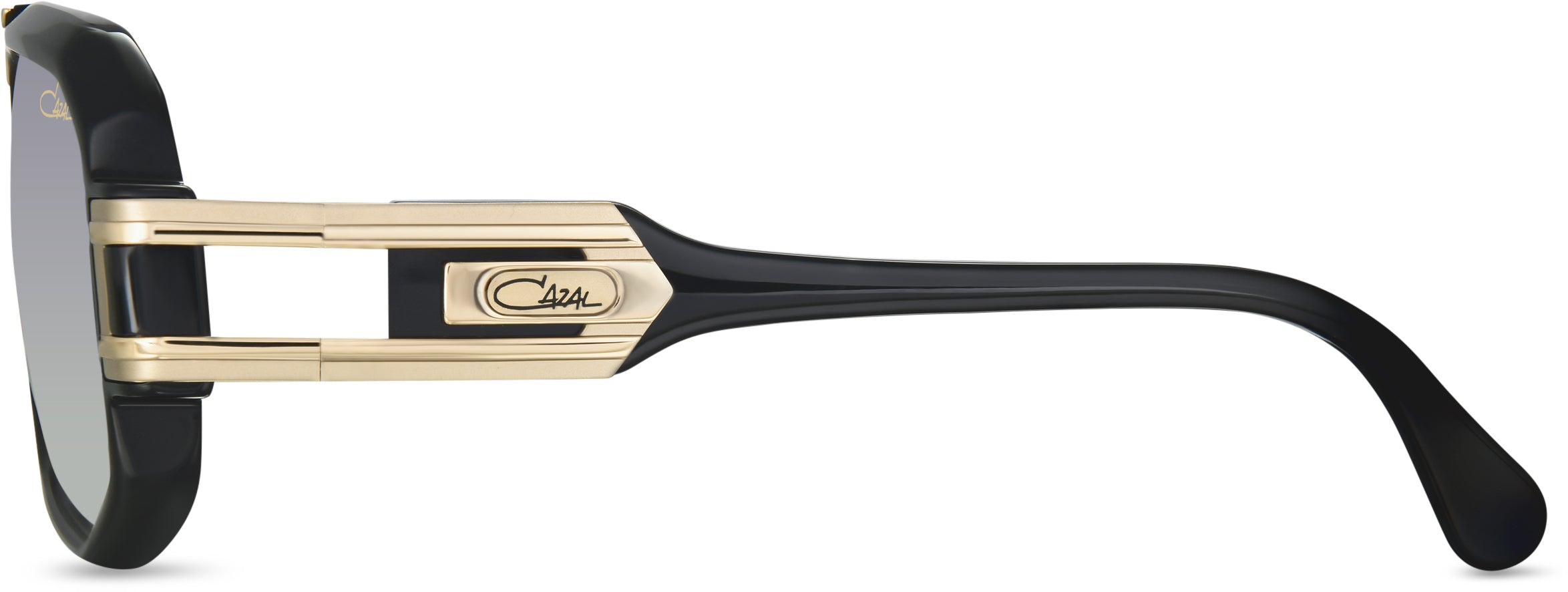 Cazal Legends 675 Sonnenbrille Schwarz-Gold, Seitenansicht