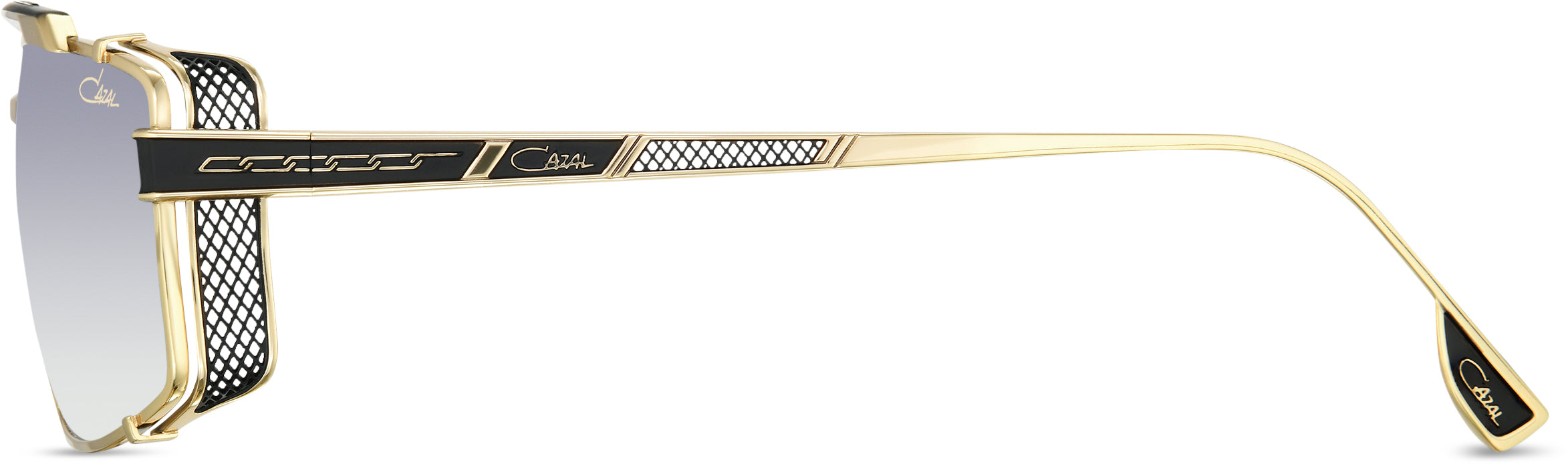 Cazal Legends 756/3 Sonnenbrille Schwarz-Gold, Seitenansicht