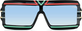 Cazal Legends 856 Sonnenbrille Schwarz-Erdbeerrot