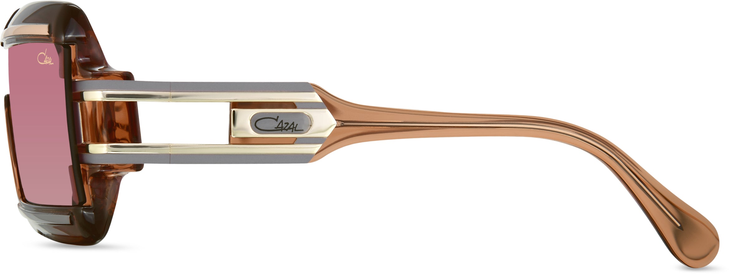 Cazal Legends 856 Sonnenbrille Braun-Karamell, Seitenansicht