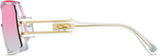 Cazal Legends 858 Sonnenbrille Kristall-Gold Bordeaux, Seitenansicht