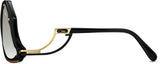 Cazal Legends 860 Sonnenbrille Schwarz-Orange, Seitenansicht