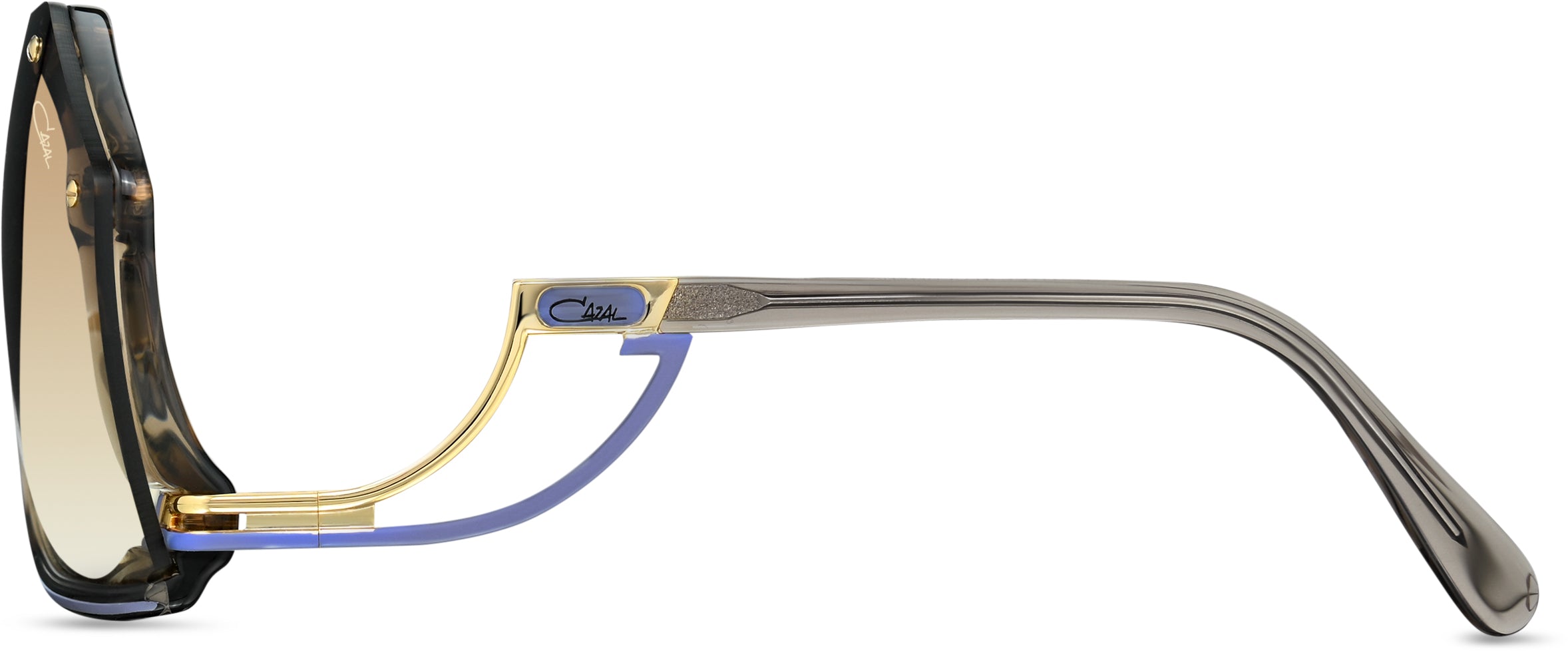Cazal Legends 860 Sonnenbrille Braun-Kieselgrau, Seitenansicht
