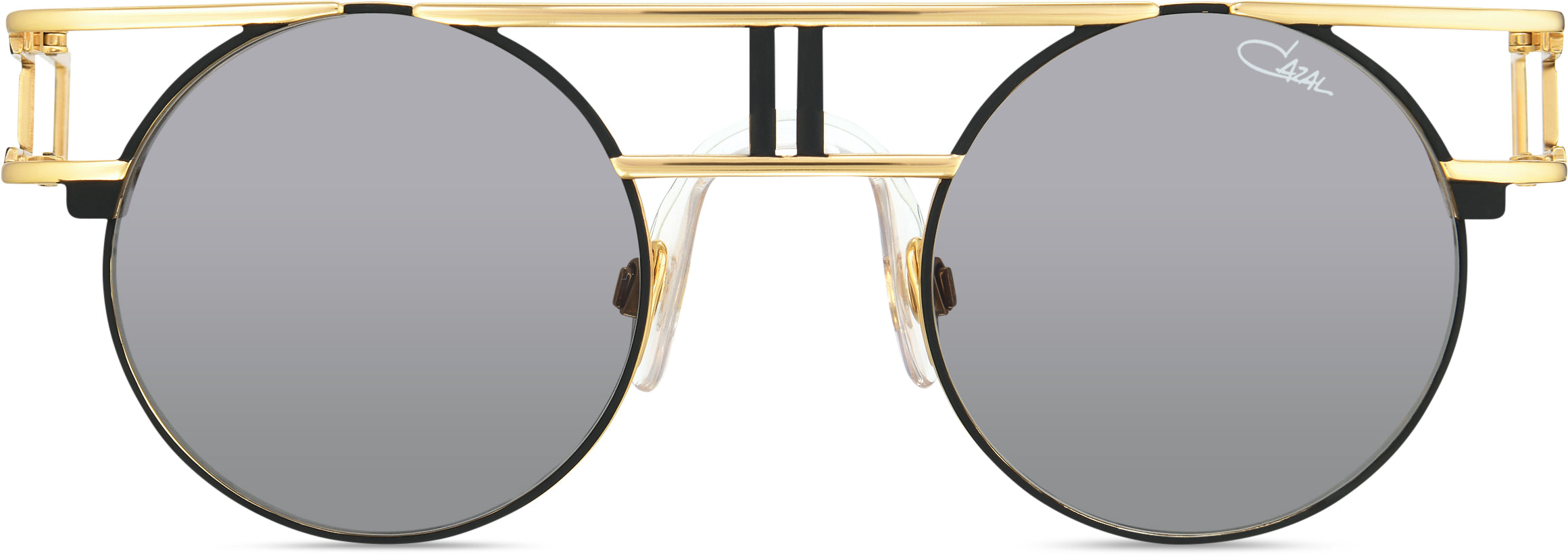 Cazal Legends 958 Sonnenbrille, Frontansicht Schwarz-Gold (302)