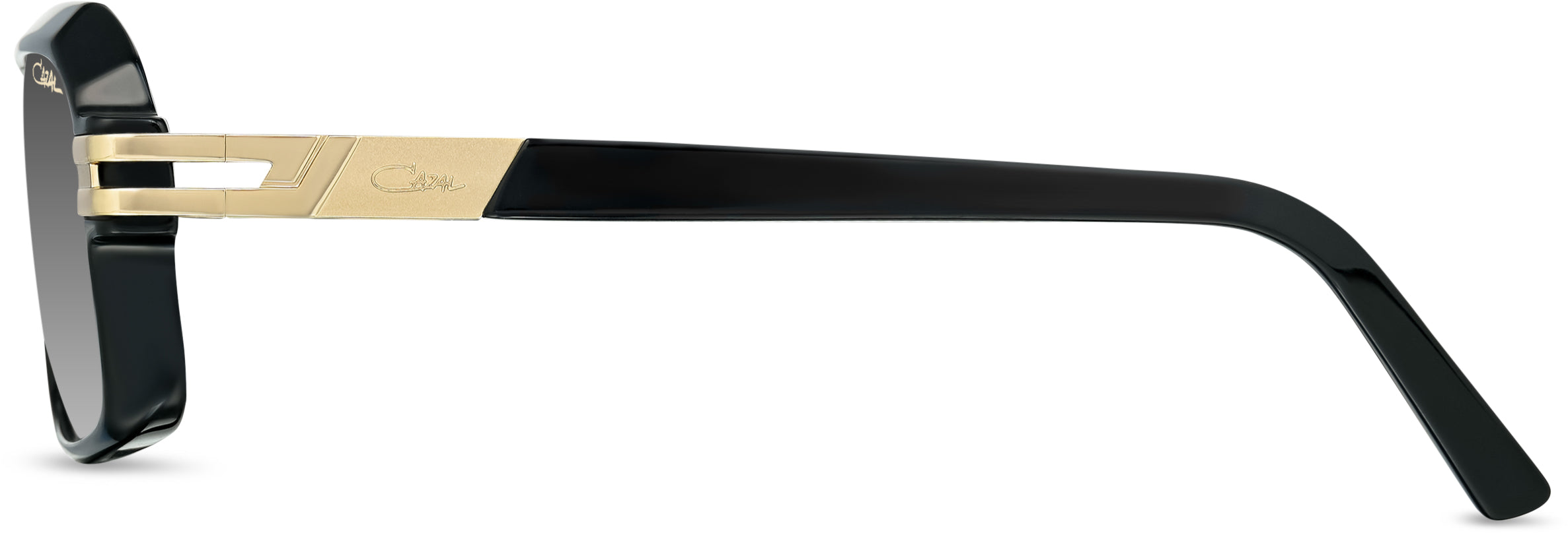Cazal 6004/3 Sonnenbrille Schwarz Gold, Seitenansicht