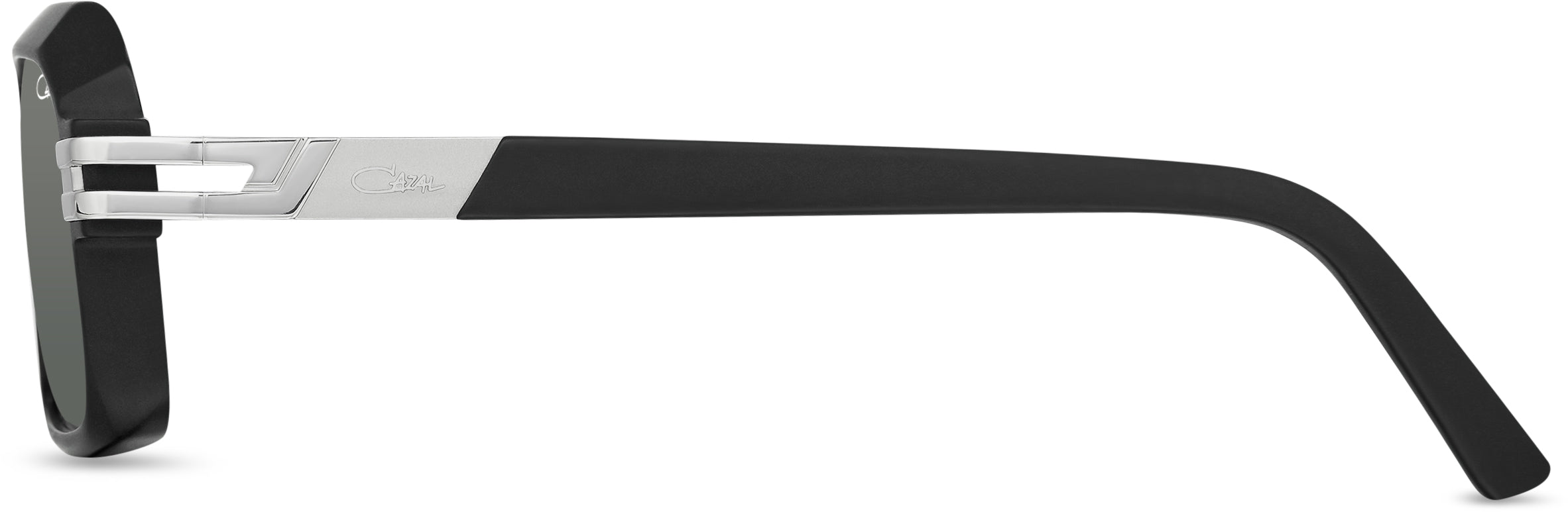 Cazal 6004/3 Sonnenbrille Schwarz Matt Silber, Seitenansicht