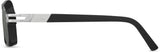 Cazal 6004/3 Sonnenbrille Schwarz Matt Silber, Seitenansicht