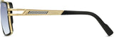 Cazal 6033/3 Sonnenbrille Schwarz-Gold, Seitenansicht