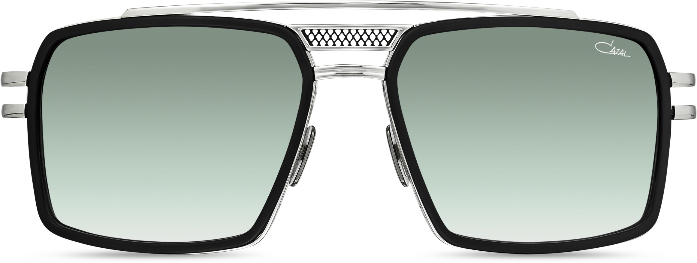 Cazal 6033/3 Sonnenbrille Schwarz-Silber Matt