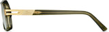 Cazal 6037/3 Sonnenbrille Khaki-Gold, Seitenansicht