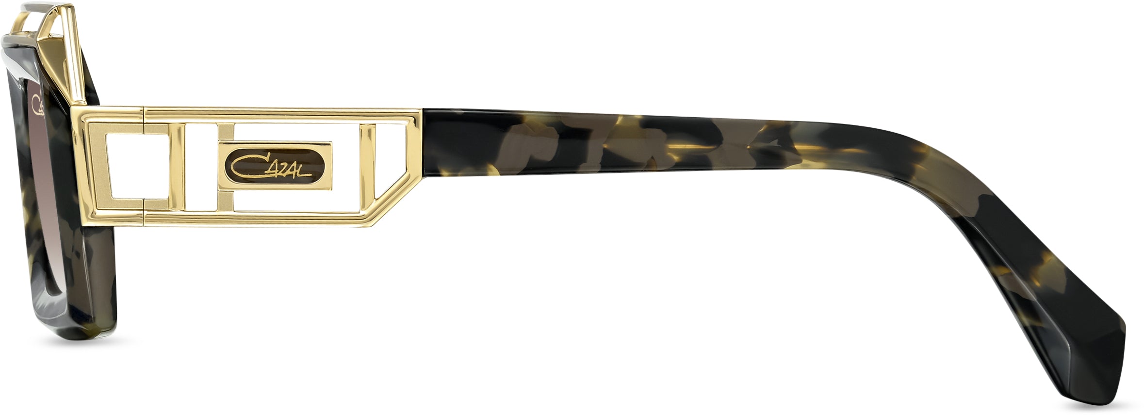 Cazal 8517 Sonnenbrille Havanna-Gold, Seitenansicht