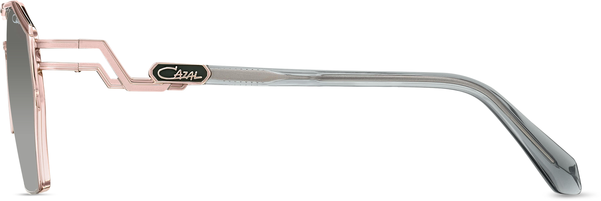 Cazal 9506 Sonnenbrille Rauchblau-Roségold, Seitenansicht