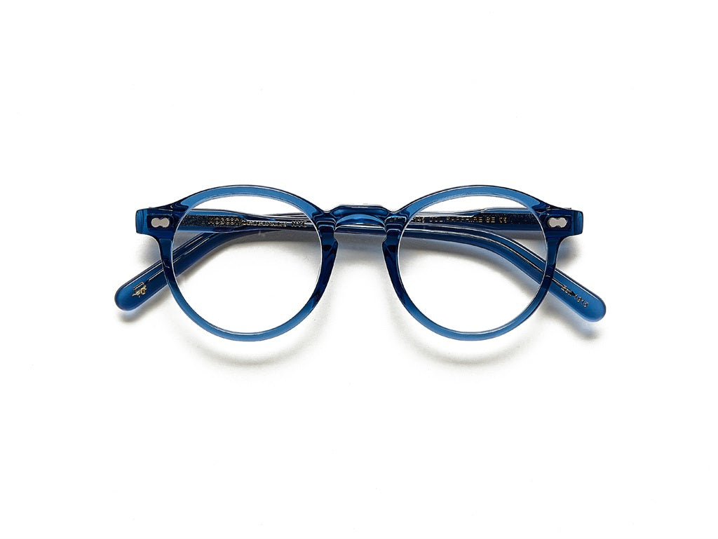 Moscot Miltzen Brille, Frontansicht Sapphire