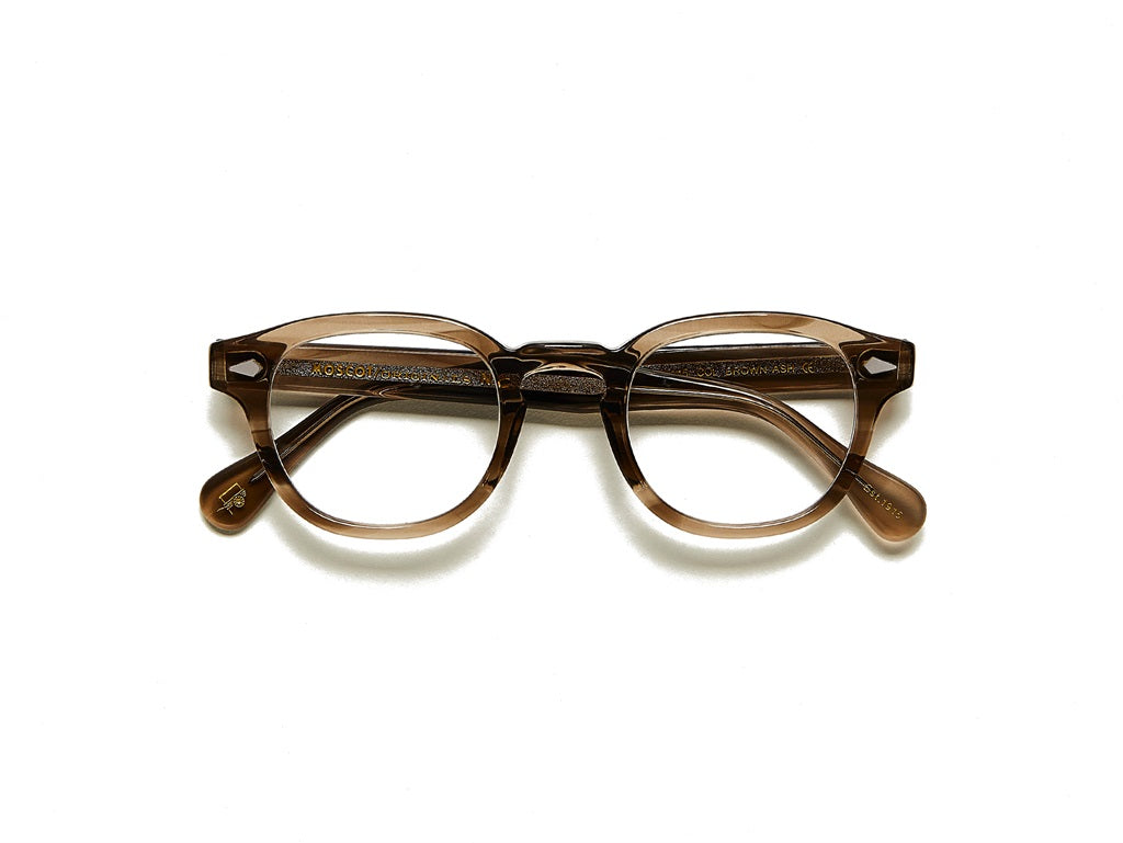 Moscot Lemtosh Brille, Frontansicht Braun Ash