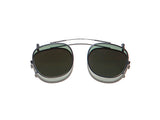 Moscot Cliptosh Sonnenclip, Frontansicht Schwarz Matt