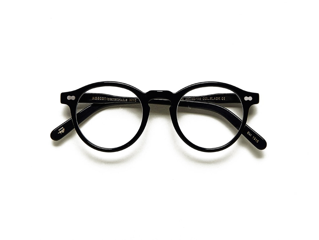 Moscot Miltzen Brille, Frontansicht Schwarz