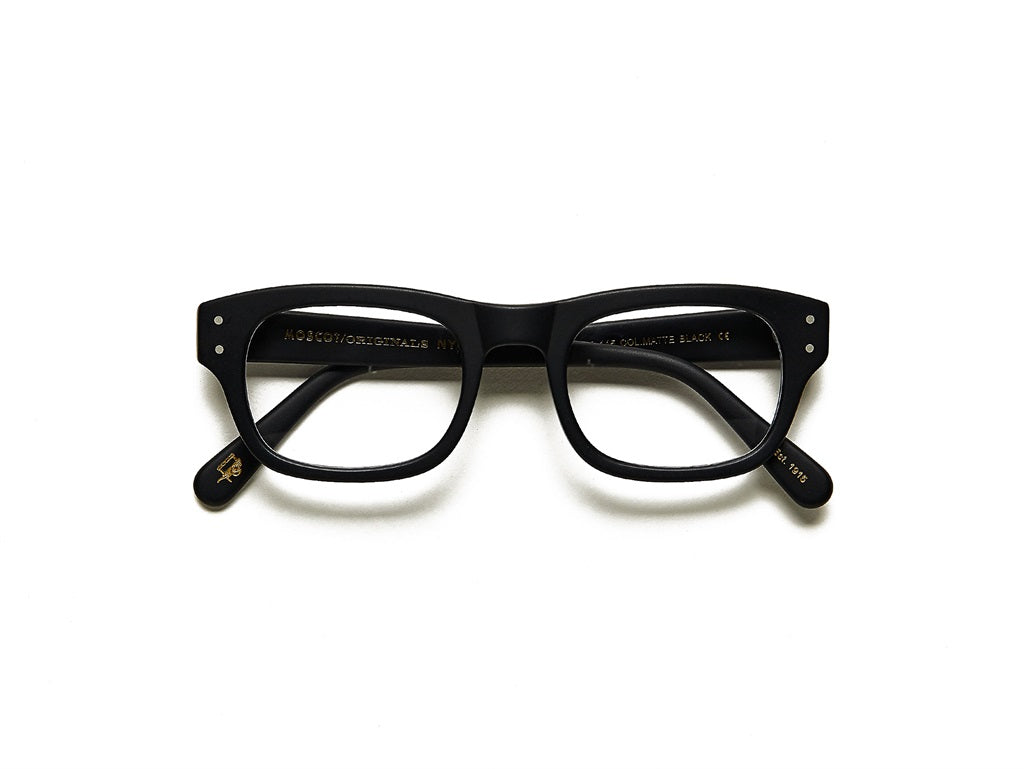 Moscot Nebb Brille, Frontansicht Schwarz Matt