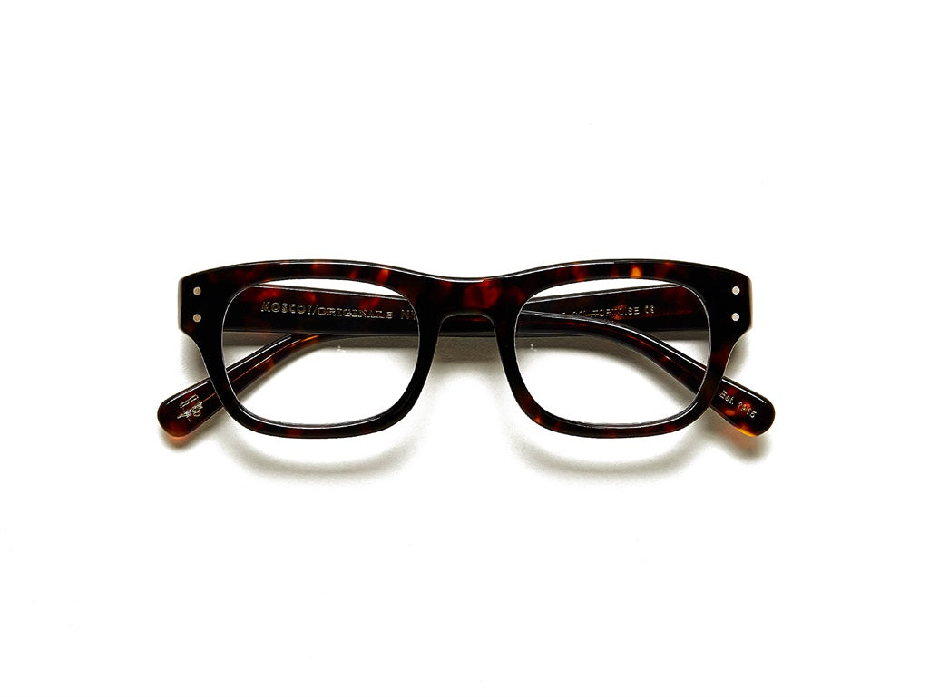Moscot Nebb Brille, Frontansicht Tortoise