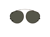 Moscot Clipzen Sonnenclip, Frontansicht Schwarz Matt