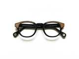 Moscot Lemtosh Brille, Frontansicht Matte Black Wood