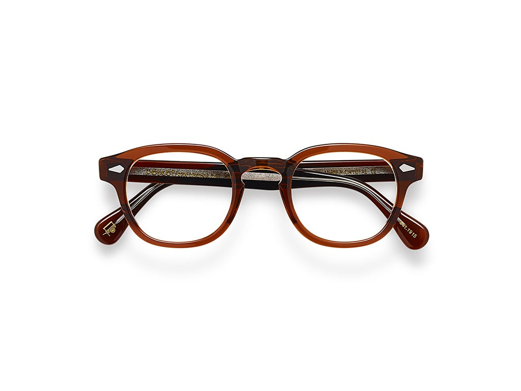 Moscot Lemtosh Brille, Frontansicht Umber Crystal