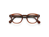 Moscot Lemtosh Brille, Frontansicht Umber Crystal