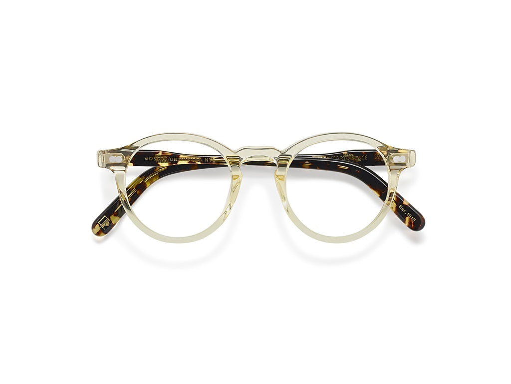 Moscot Miltzen Brille, Frontansicht Citron/Tortoise