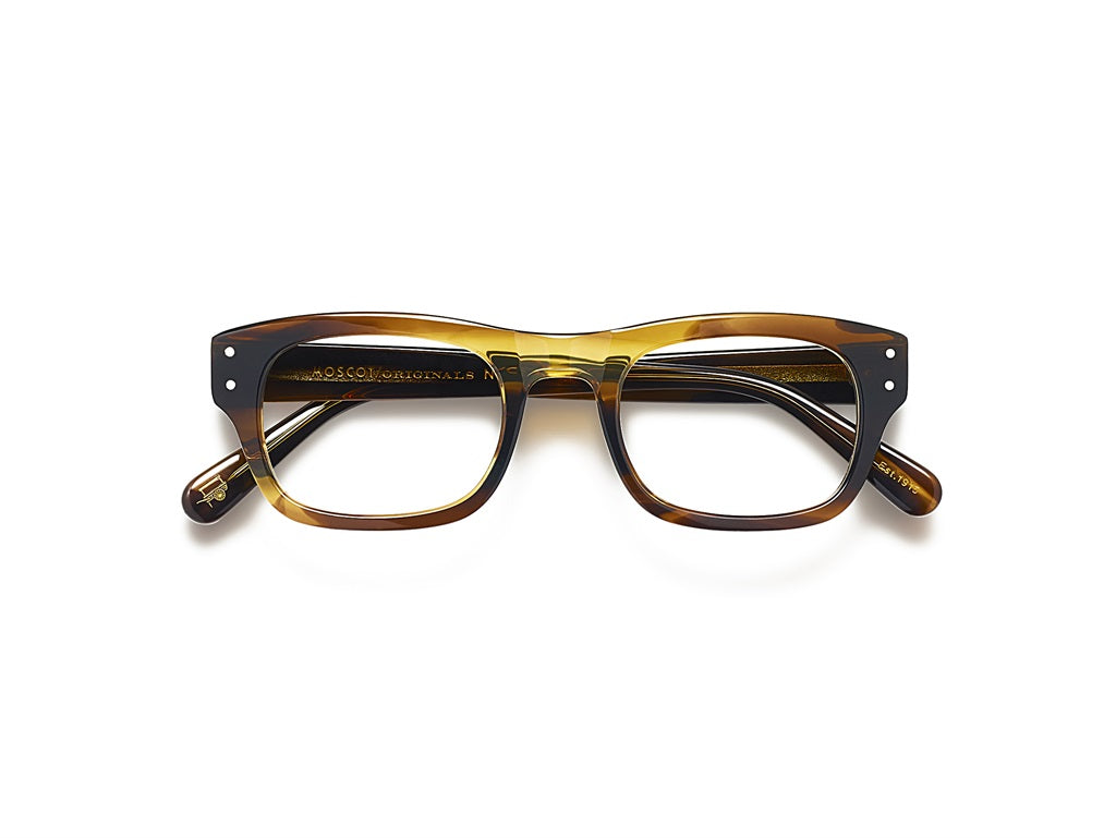 Moscot Nebb Brille, Frontansicht Caramel