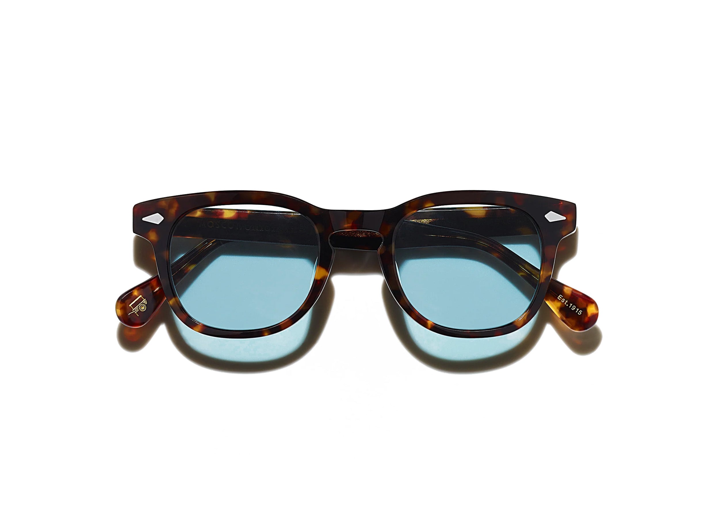 Moscot Gelt Sun Sonnenbrille, Frontansicht Tortoise
