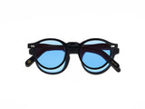 Moscot Miltzen Tints Sonnenbrille, Frontansicht Celebrity Blue