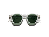 Moscot Momza Sun Sonnenbrille, Frontansicht Crystal/G15