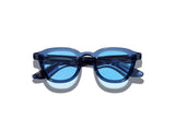 Moscot Dahven Sun Sonnenbrille, Frontansicht Sapphire/Celebrity Blue
