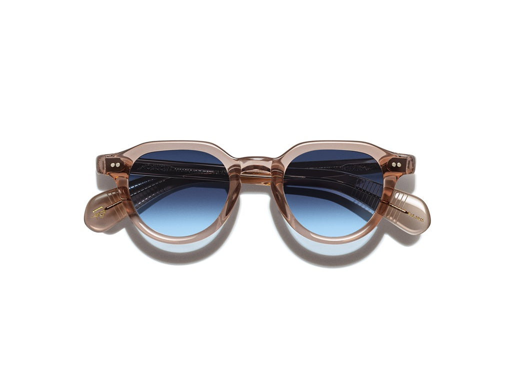 Moscot Baitsim Sun Sonnenbrille, Frontansicht Vintage Rose/Denim Blue