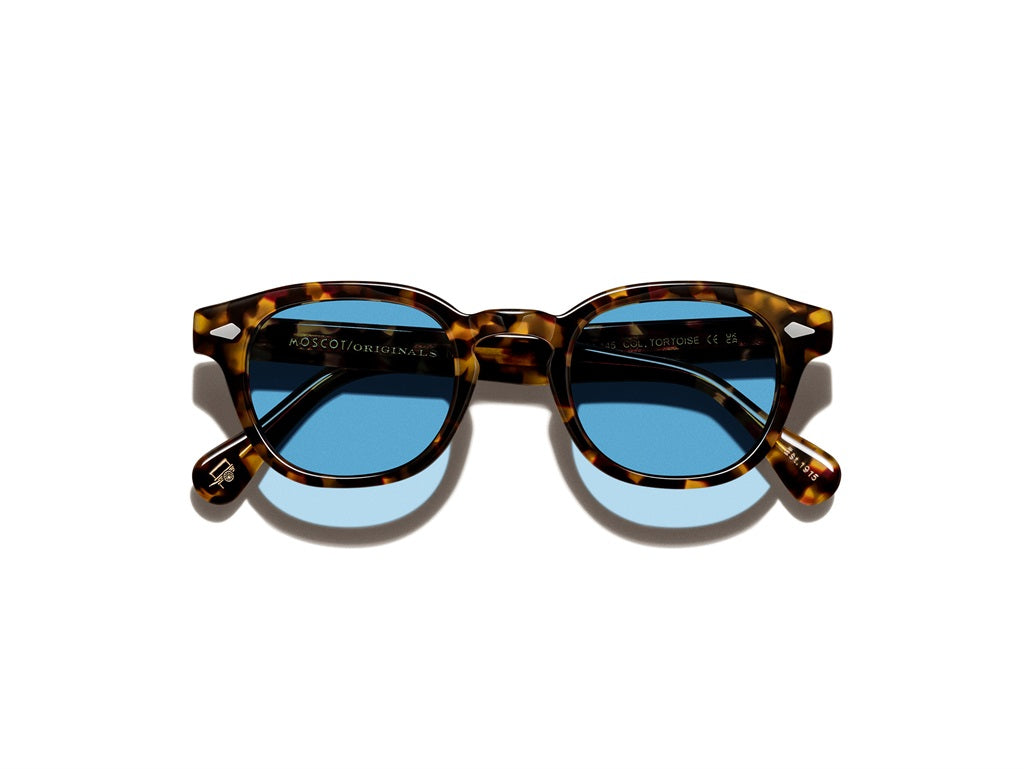 Moscot Lemtosh Tints Sonnenbrille, Tortoise/Celebrity Blue