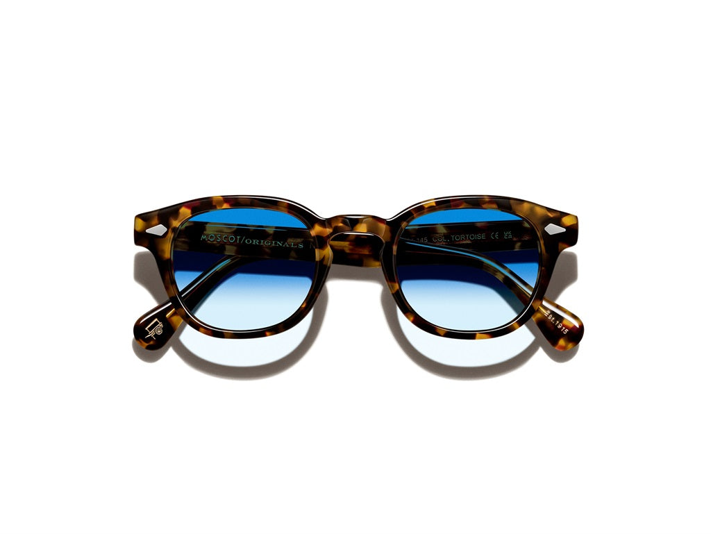 Moscot Lemtosh Tints Sonnenbrille, Tortoise/Broadway Blue
