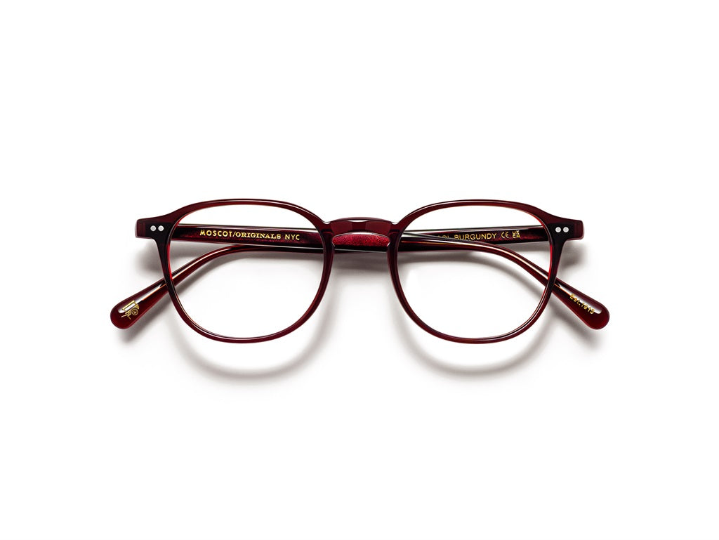 Moscot Arthur Brille, Frontansicht Burgundy