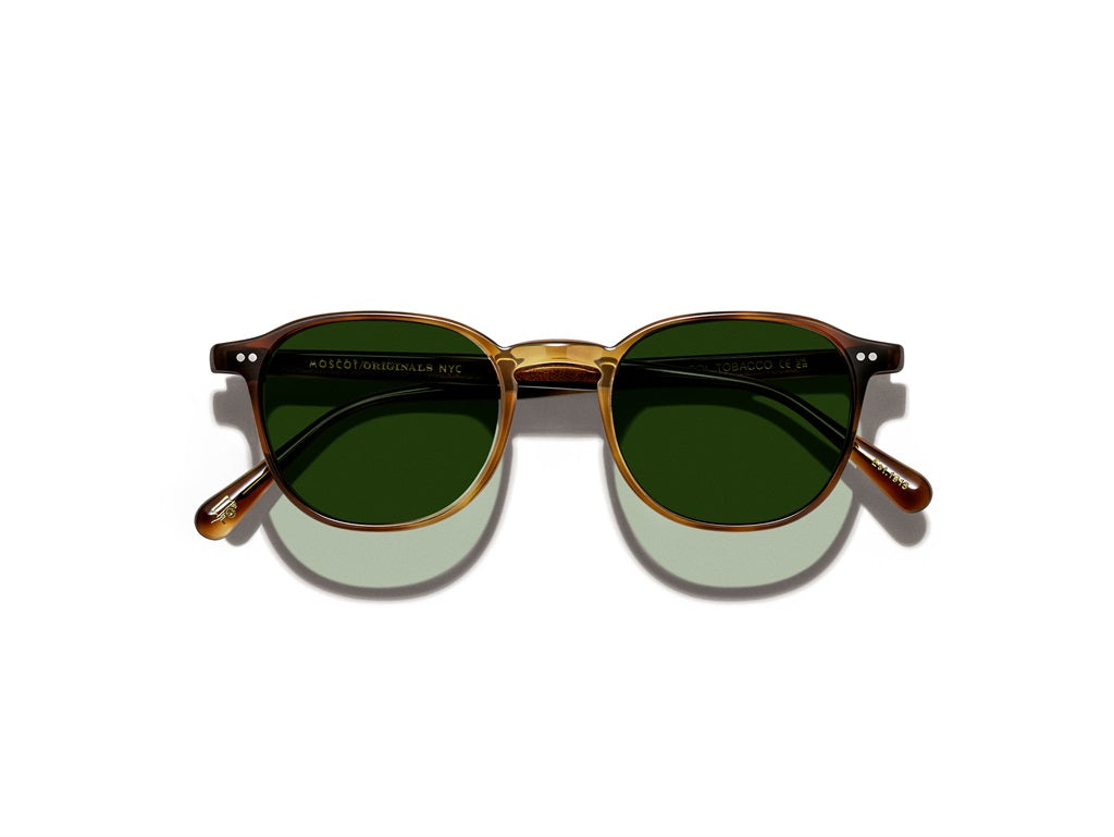 Moscot Arthur Sun Sonnenbrille, Frontansicht Tobacco