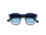 Moscot Arthur Sun Sonnenbrille, Frontansicht Ink/Denim Blue