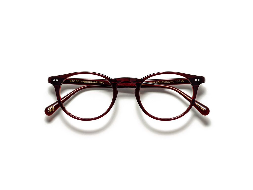 Moscot Frankie Brille, Frontansicht Burgundy