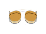 Moscot Dolt Clip Sonnenclip, Frontansicht Gold, Tönung Amber